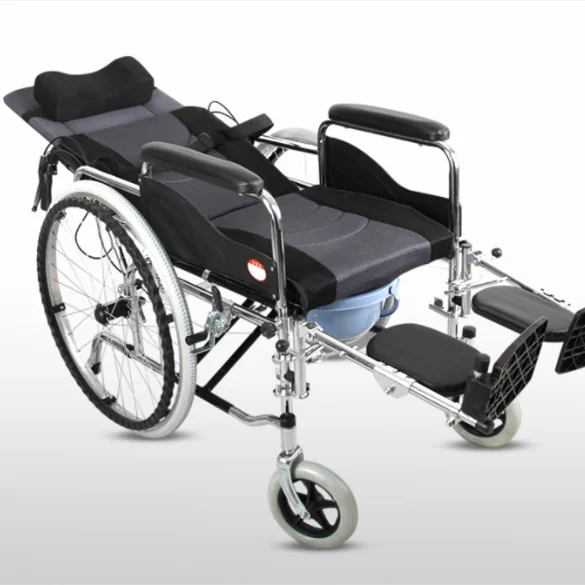 Hot sell cheap price oxford hospital elder disable care steel foldable wheelchair lightweight manual wheelchair