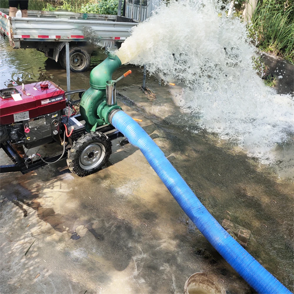 8hp 12hp 25hp 35hp Diesel Self Suction Double Bladed Wheel Water Pumps For Sale