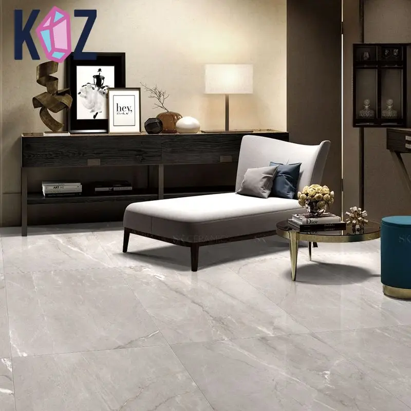 800x800mm Hot Sale Gray Color Porcelain Polished Marble Tiles for Bathroom Floor and Wall Tiles