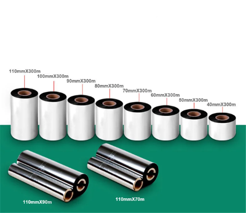 High quality Wax Resin thermal transfer ribbon use for hang tag