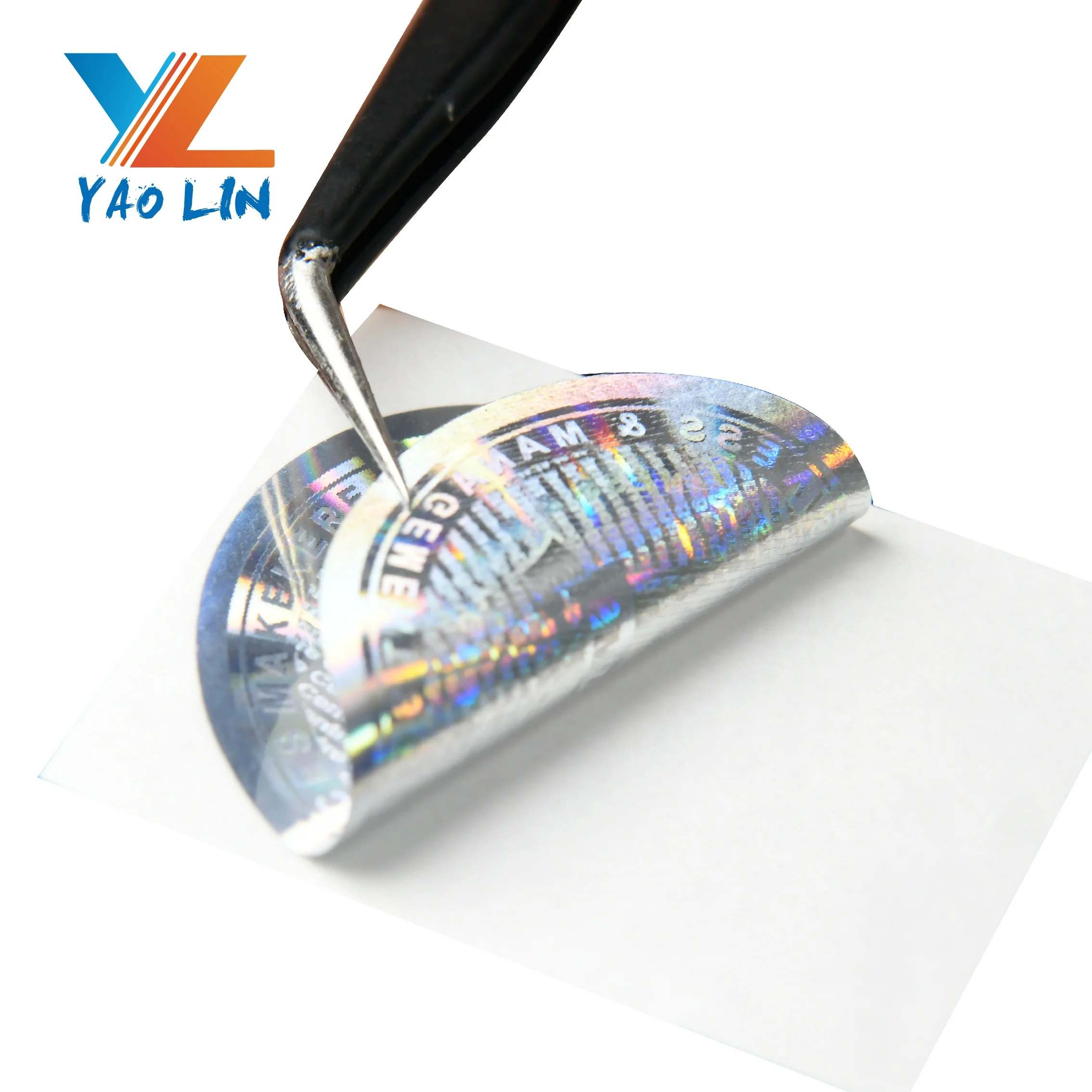 QR Code & Serial Number Printing Hologram Security Sticker Low cost hologram foil 10ml vial labels and box for steriod