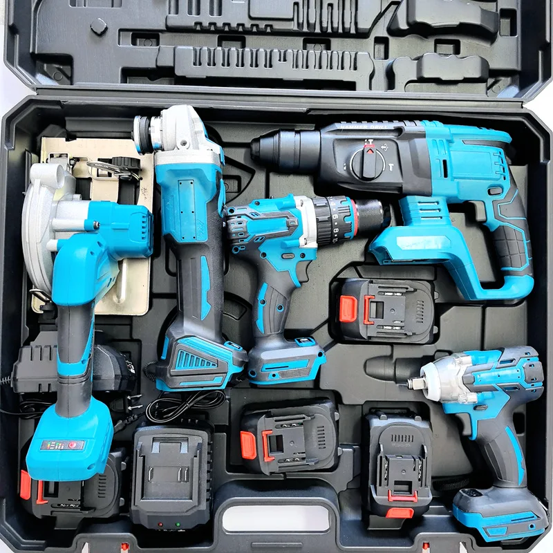 Big Tree Manufacturers Suppliers Brushless Electrical Equipment Combo Hand Power Tool Kit Set  Electric Machine Set Tool Kits