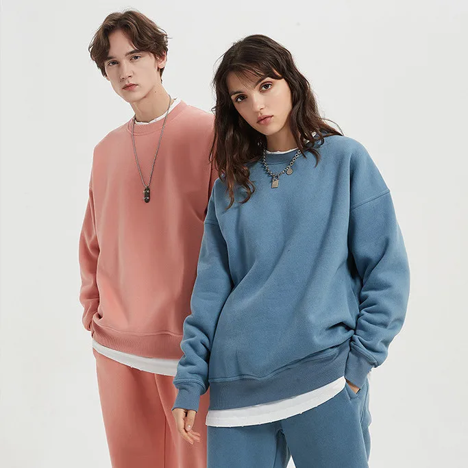 Classic Style Unisex Sweatsuits Long Sleeve Hoodie Men Tracksuit Set Custom Plus Size 2 Piece Sets