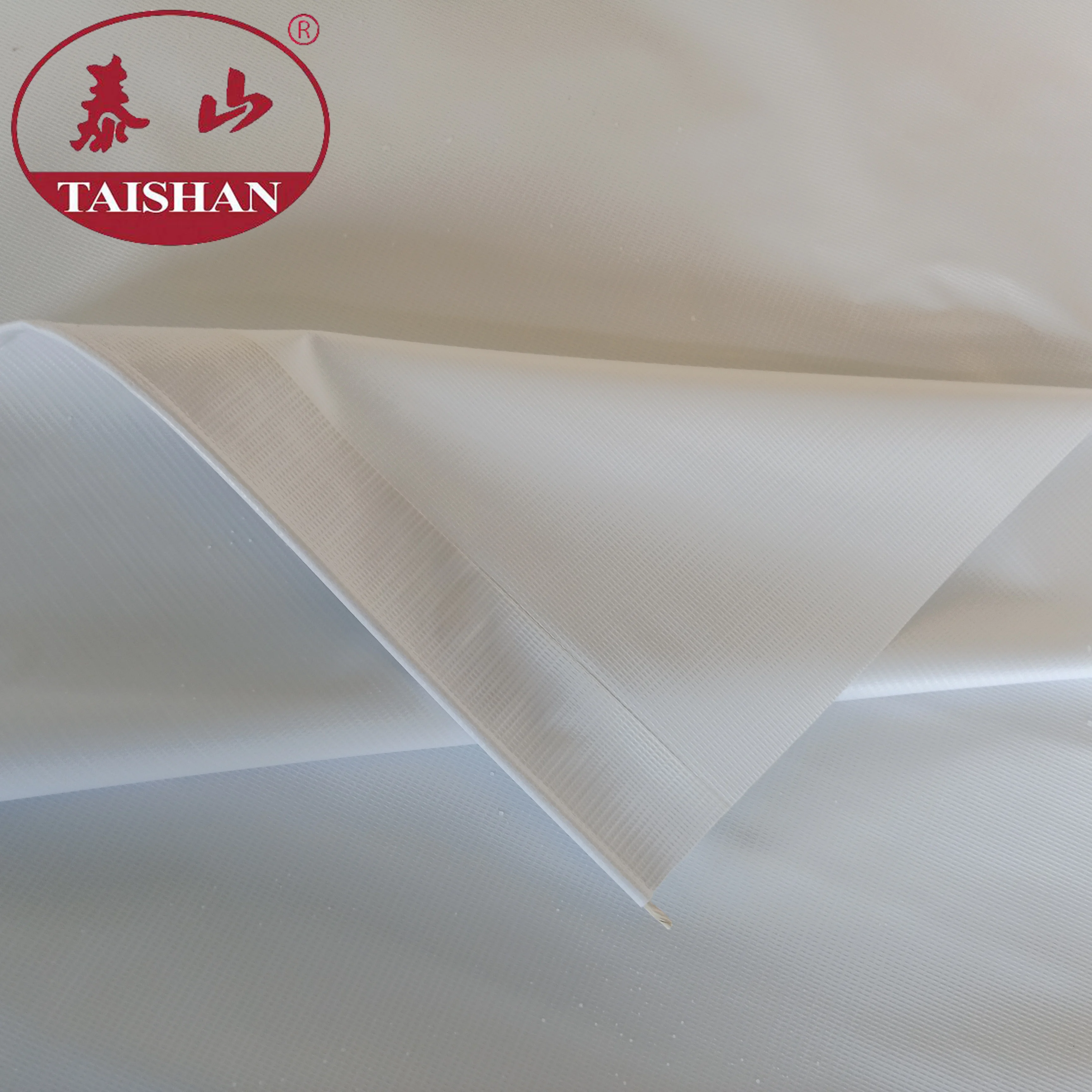 White Flame Retardant PVC Laminated Tarpaulin Shelter