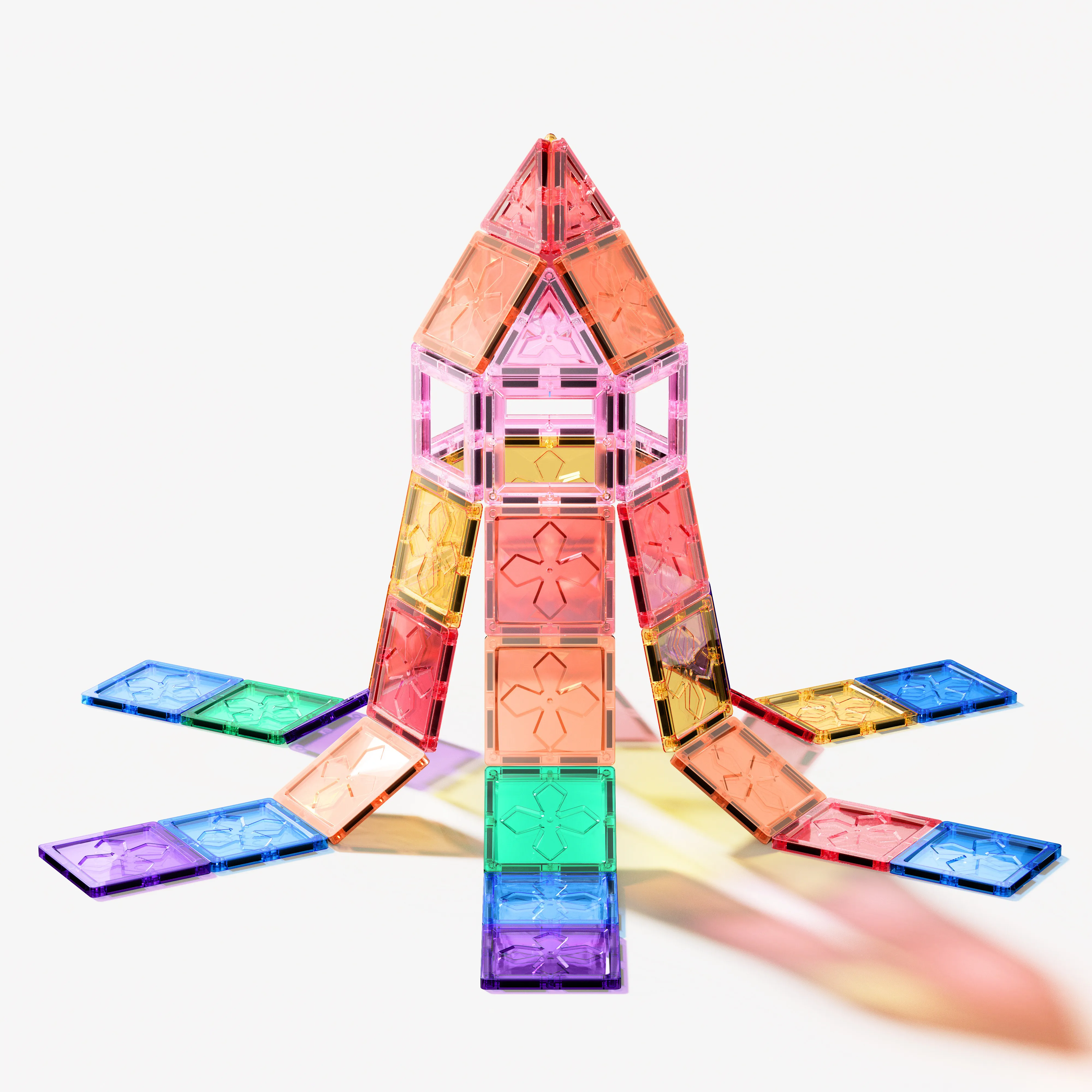 Montessori safe magnet tiles DIY educational assembly toy magnetic building blocks toys kids games