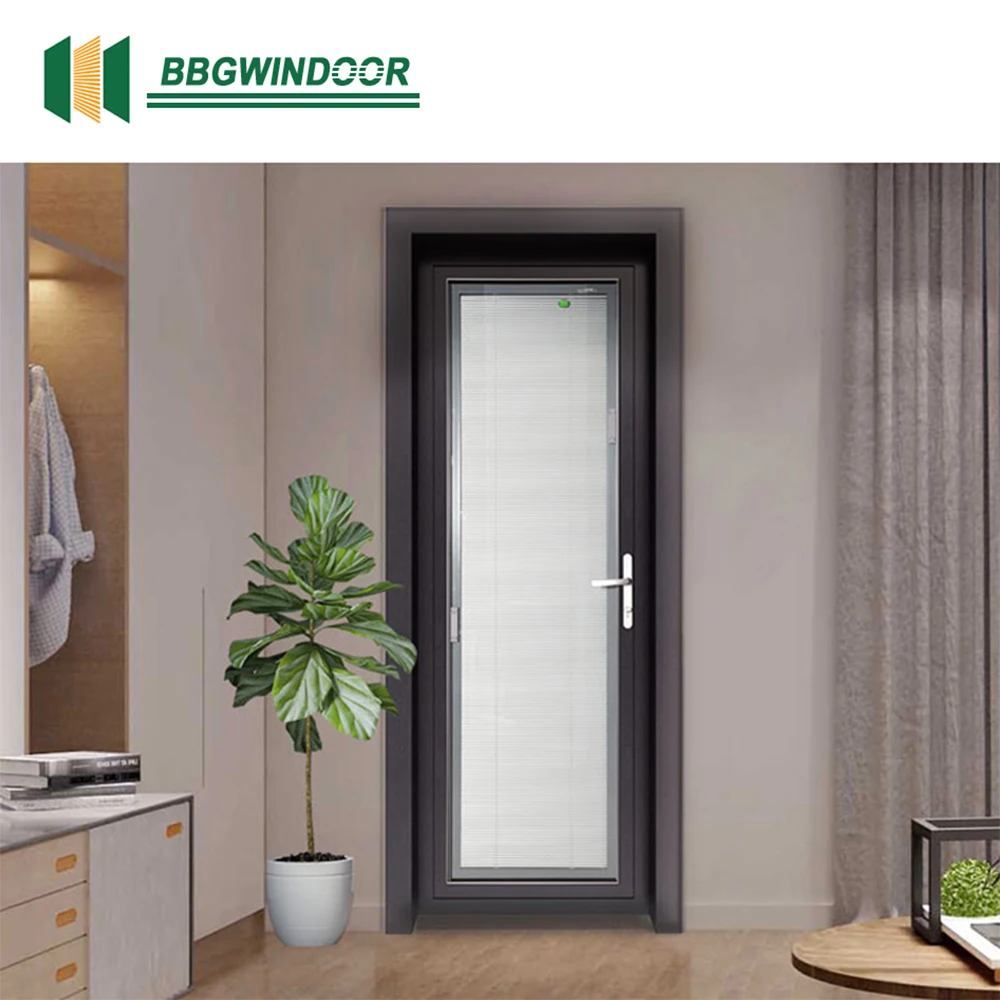 Lukliving break exterior aluminium alloy profile double glass casement doors