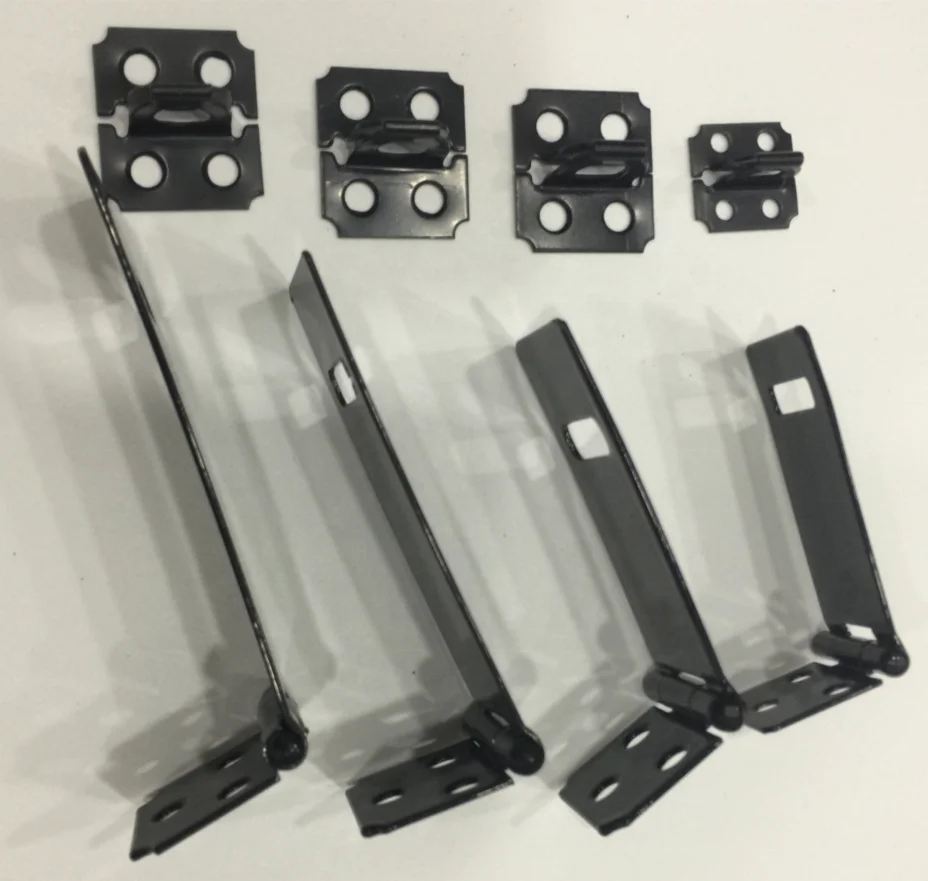 Черная стальная застежка и замок для двери