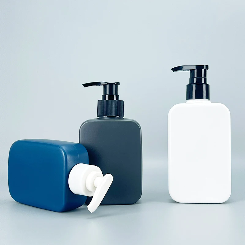 Wholesale Cosmetics Packaging Shampoo Bottle HDPE Empty 200ml 300ml Custom Lotion Plastic Bottle