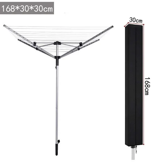 Amazon ebay 210D patio rotating drying rack cover laundry line cover furniture cover dustproof rainproof sunscreen