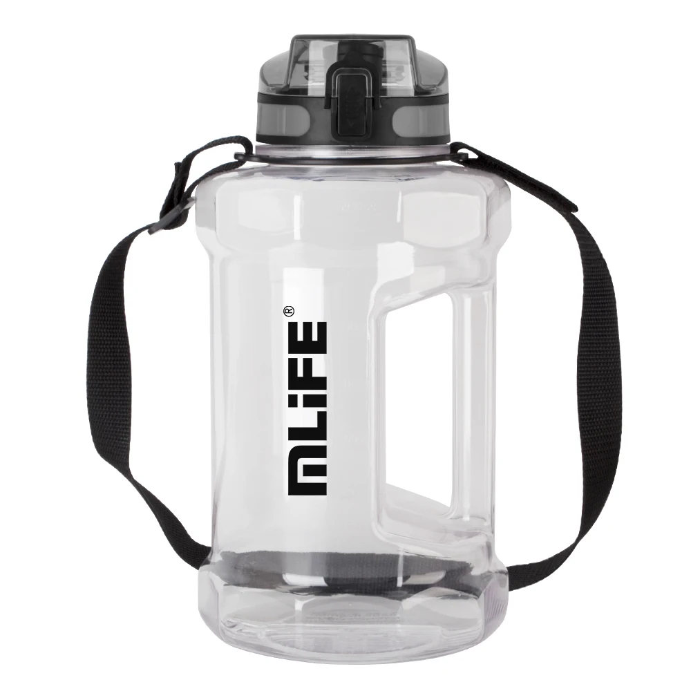 Large Reusable PETG Water Jug with Handle Easy Drink Lid Direct Drinking for Adults for Gym Sports Travel Outdoor Climbing