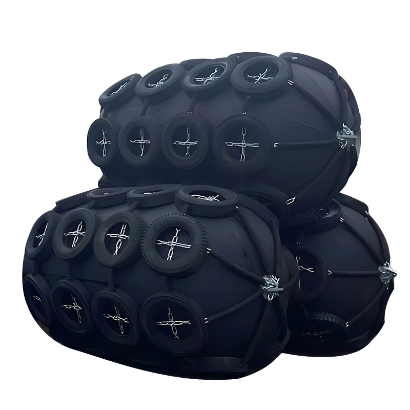 Pneumatic marine rubber fender for ships docking and berthing
