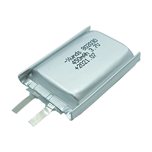 Certificates factory single lipo battery cell 802030 3.7V 450mAh polymer lithium battery