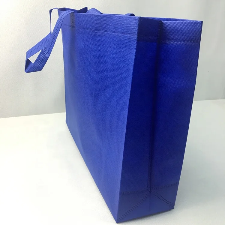 Custom logo pp nonwoven reusable market shopping tote bag with logo non woven bag