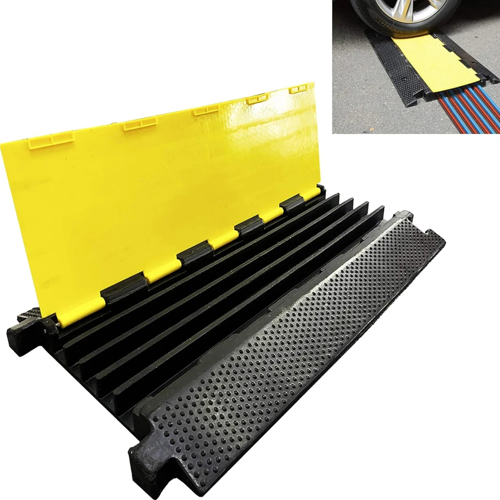 Wholesale Traffic Safety 1 2 3 4 5 Channel Road Humps / Speed Breaker / Cable Ramp 5 Channel Protector