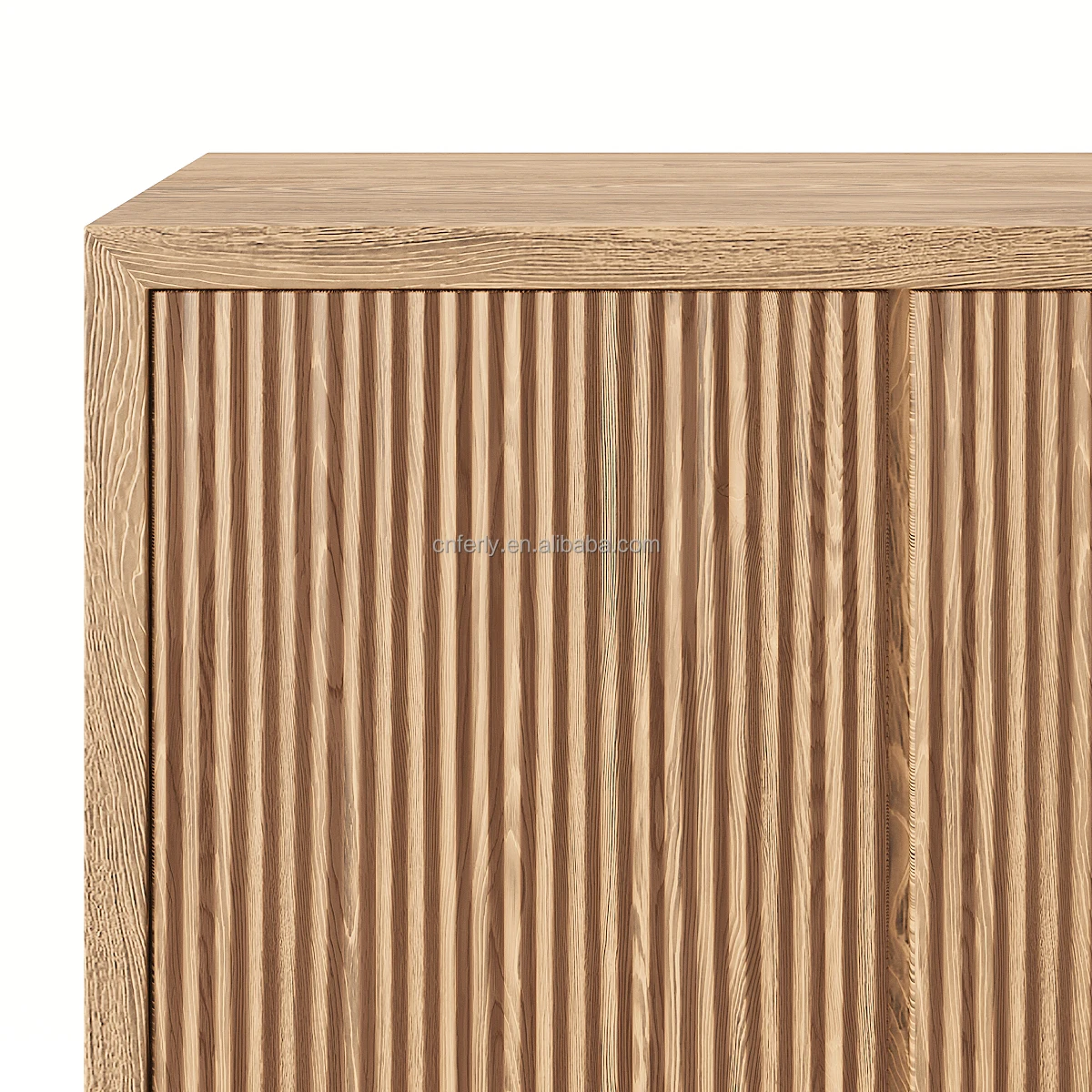 Modern Living Room Furniture French Simple Interior Wooden Reclaimed Oak 3 -Door Media Console