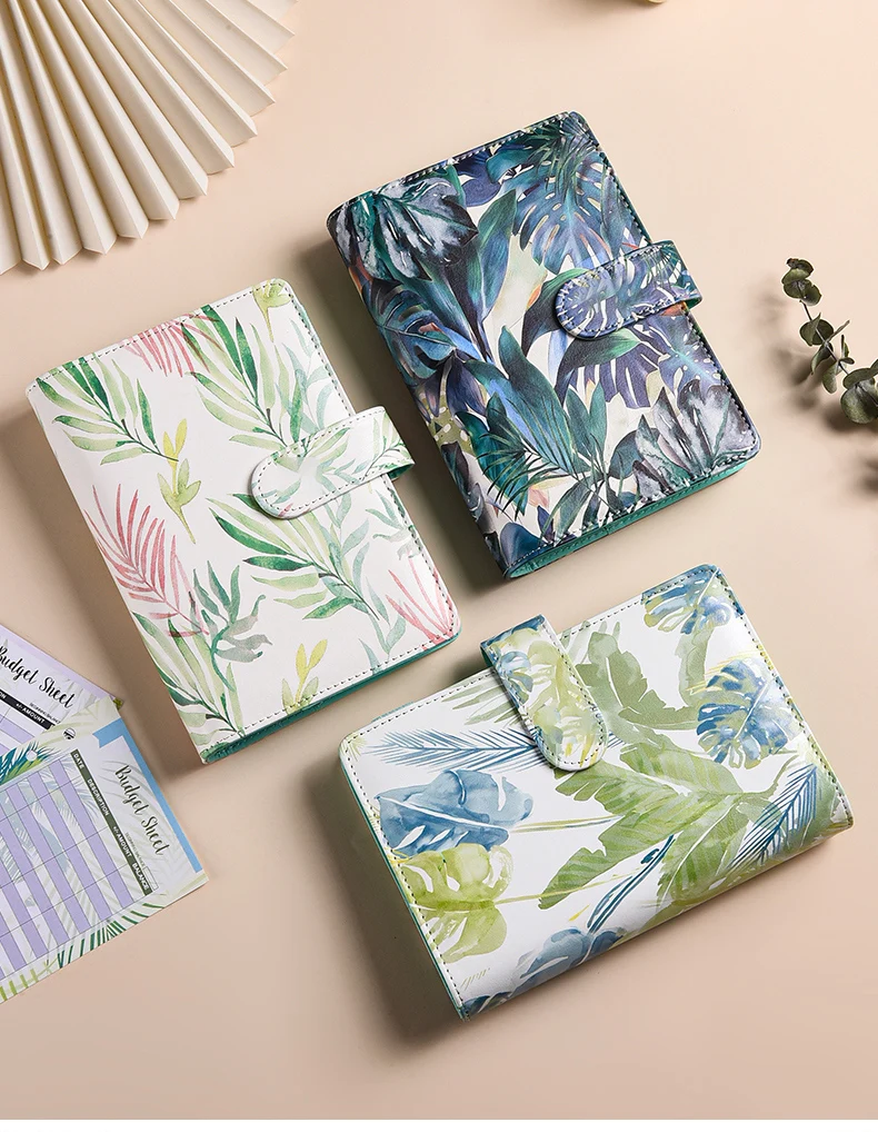 A6 Customize Notebooks PU Leather Money Organizer for Cash Saving binder budget planner budget binder with everything included