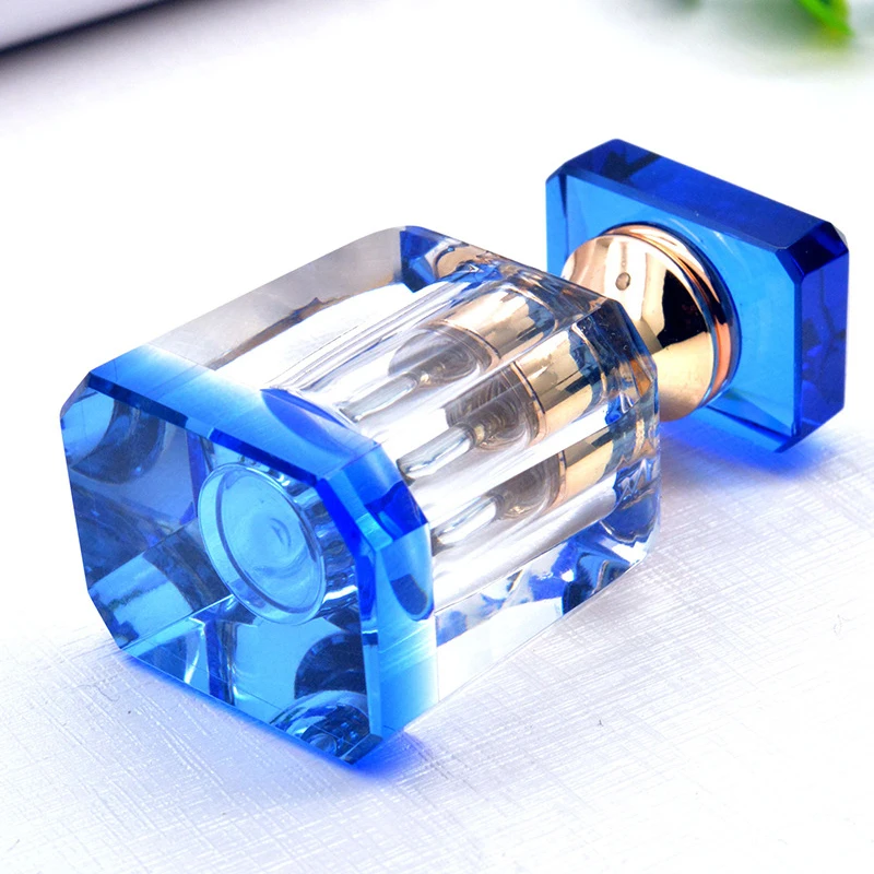 Manufacturer Factory Custom Empty 1mL Refillable Glass K9 Crystal Perfume Bottles for Attar