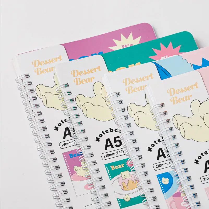 Cartoon School and Office Diary spiral notebook Kawaii Notebook