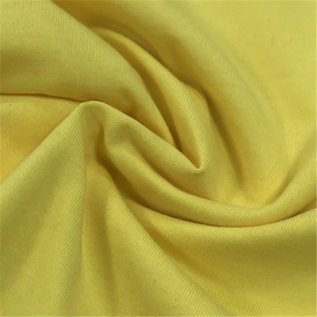 China textiles good suppliers 94% cotton 6% elastane single jersey strtch fabric