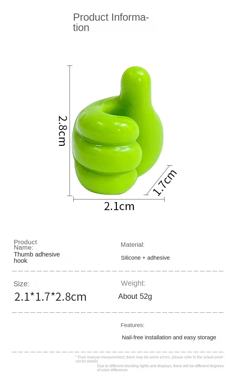 Thumb hook cable organizer Desktop data cable storage charging cable fixer wall surface no marks, no punch-free sticky hook