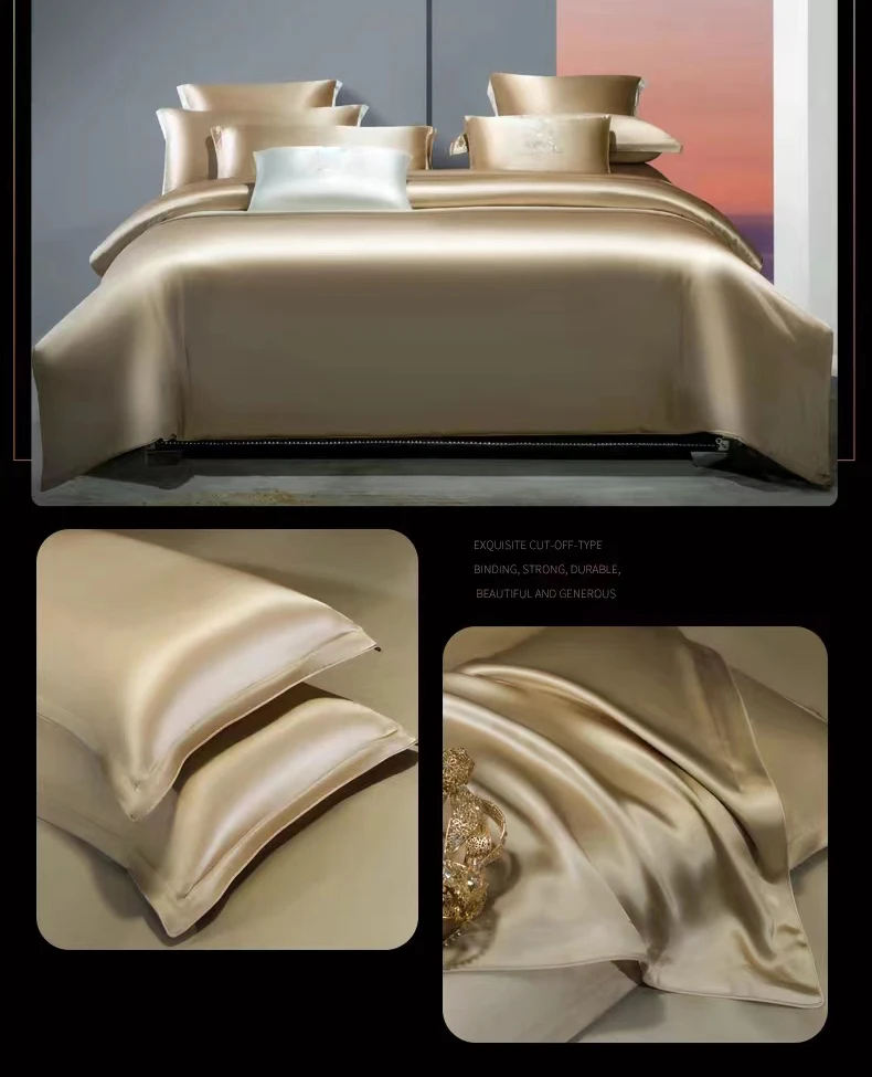 Luxury Soybean Silk Floss Microfiber Quilt Set Organic Cotton Bedding Quilts Duvet Set