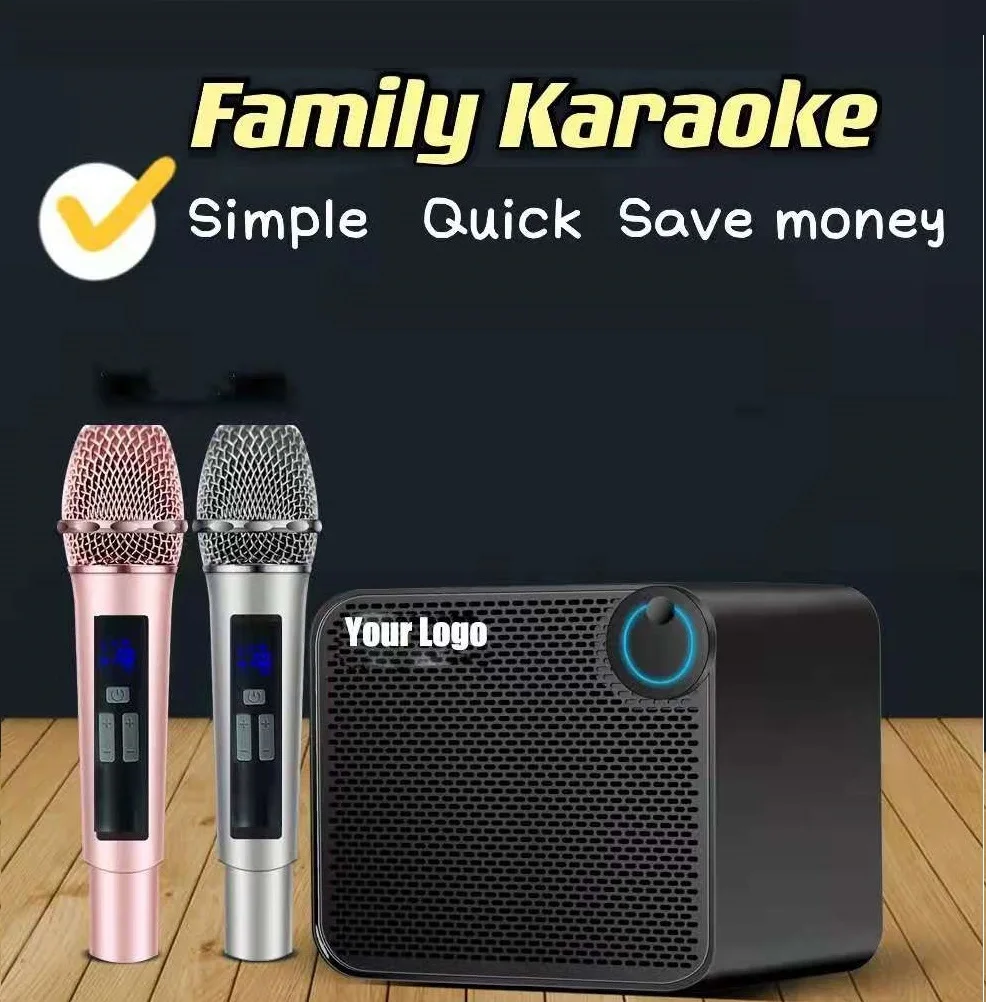 Wholesale Usb Condenser Mic Set Microphone Wireless Wifi Mini Sound Portable Speaker Karaoke Player