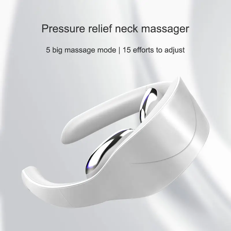Dropshipping Best Electric Stick 3D Cordless Rechargeable Neck Care Massager Collar With Heat Neck