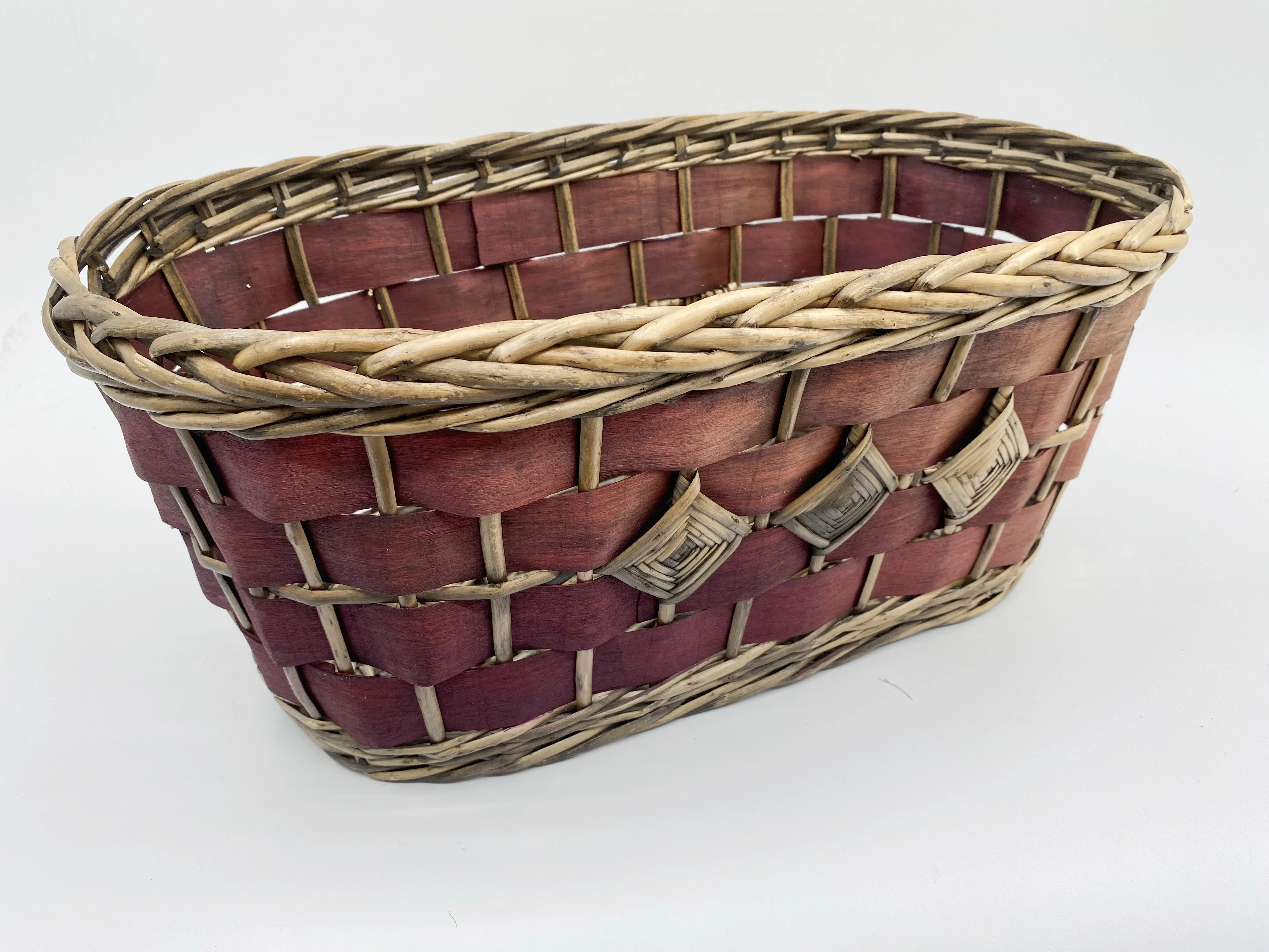 Cheap willow wicker Flower/Fruit Basket Natural colour shopper wicker baskets