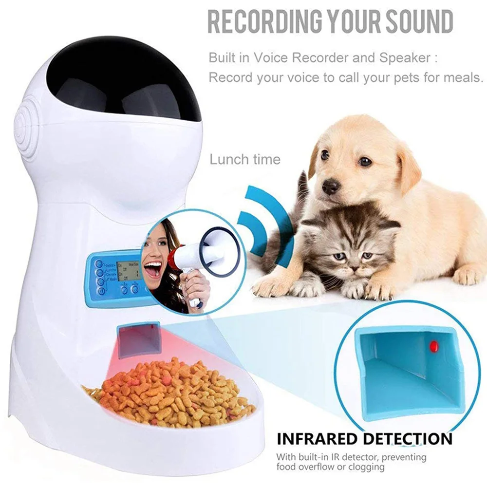 Top Seller Dog Automatic Feeder Timer Feeding Bowl robot Automatic Pet Feeder