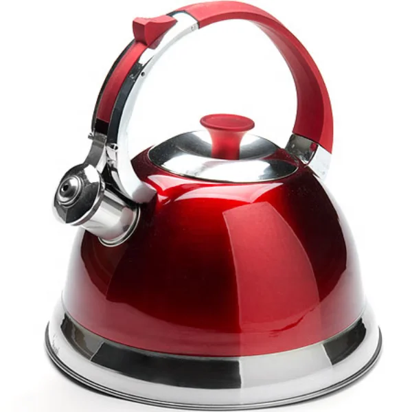 2.5L Auto Handle Stainless Steel Whistling Tea Kettle Water Kettle Amazon Hot Selling Tea Pot For Stove Top
