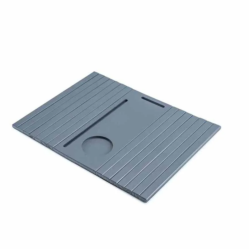 Portable Foldable  Snack  Sofa Side Armrest Table Sofa Arm Tray Table with Cup Phone and Tablet Holders