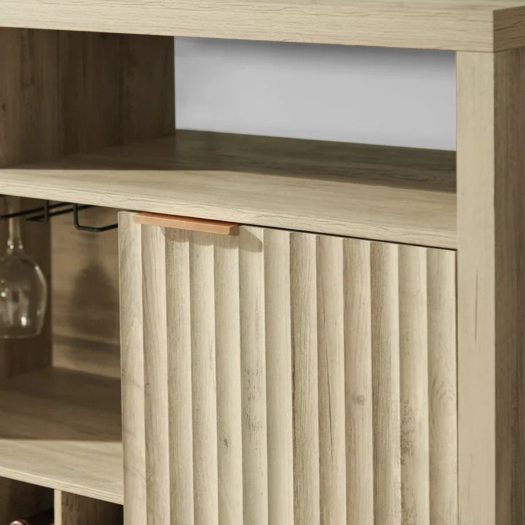 Factory Customized Wine Cabinet Coffee Bar Cabinet Sideboard with Wine Rack Buffet Cabinet and Storage