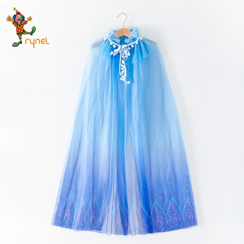 Fashion and lovely  Halloween Christmas masquerade costume Girls holiday party netting cape colorful princess cape PGPF0063