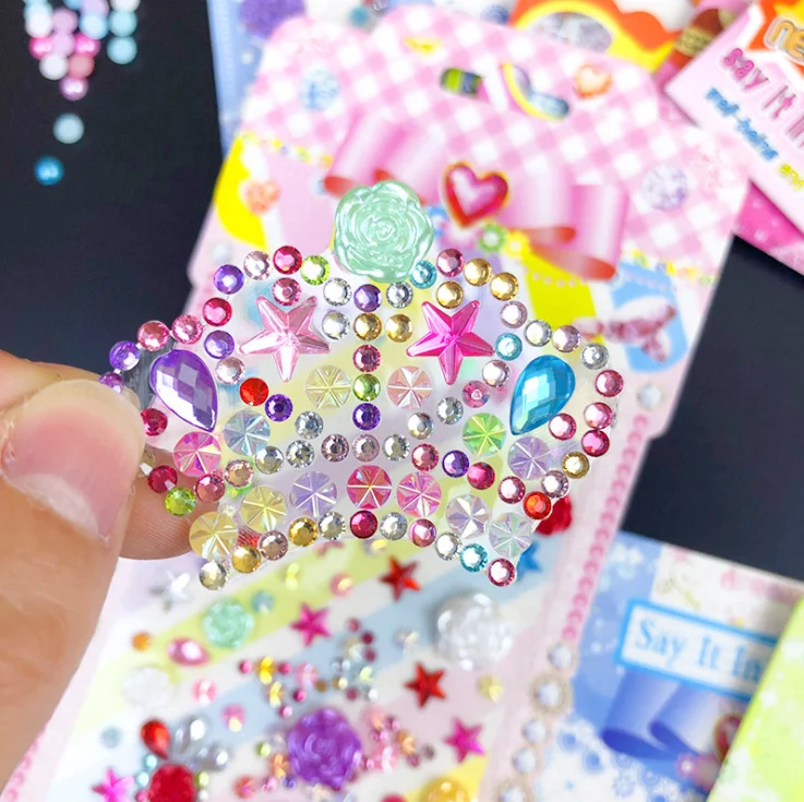 Crystal Acrylic Diamond Stickers Stage Decoration Girl Creative Diy Stickers