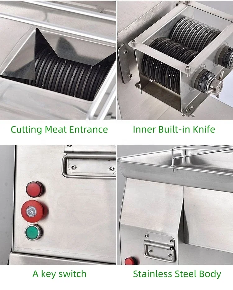 Simple operation commercial machine slice meat High power motor machine chicken cutter meat cutter machine