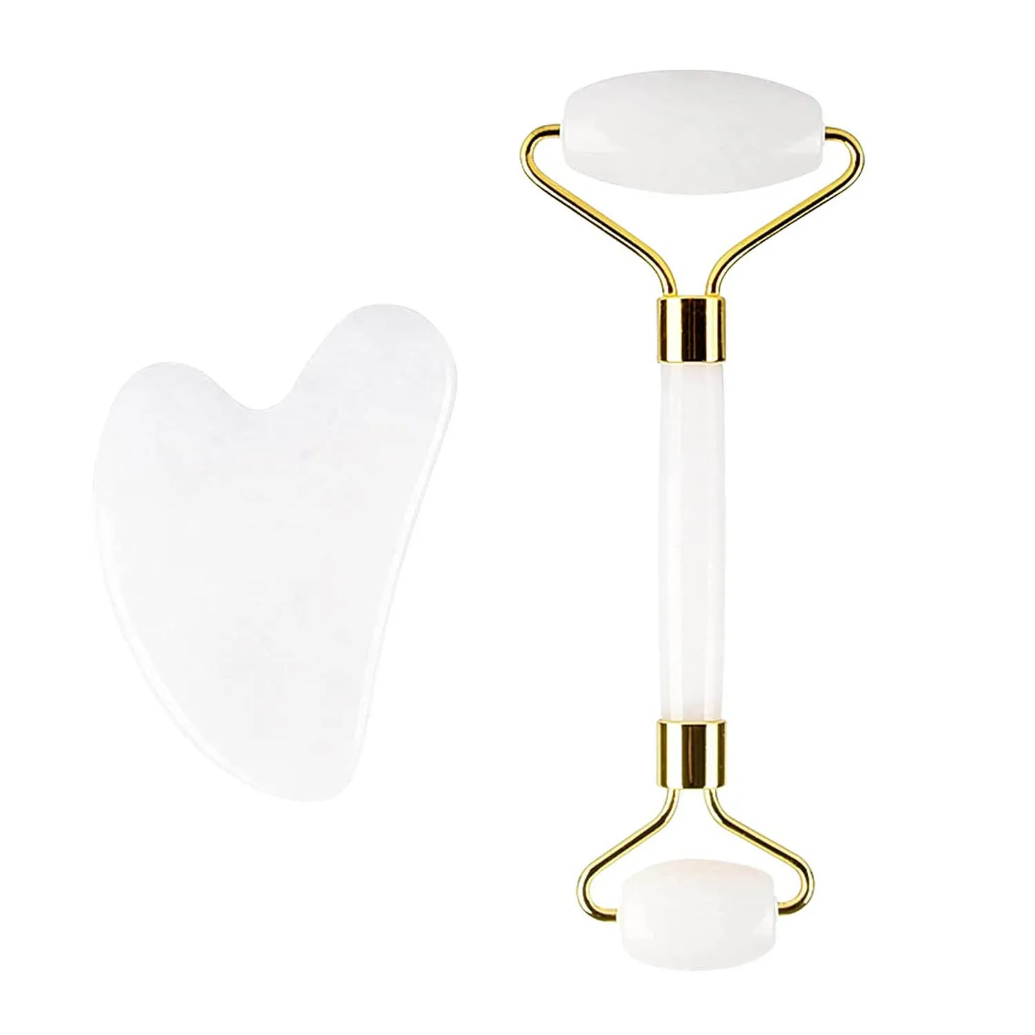 jade massage roller for face and neck wrinkles roller customized box natural face jade roller