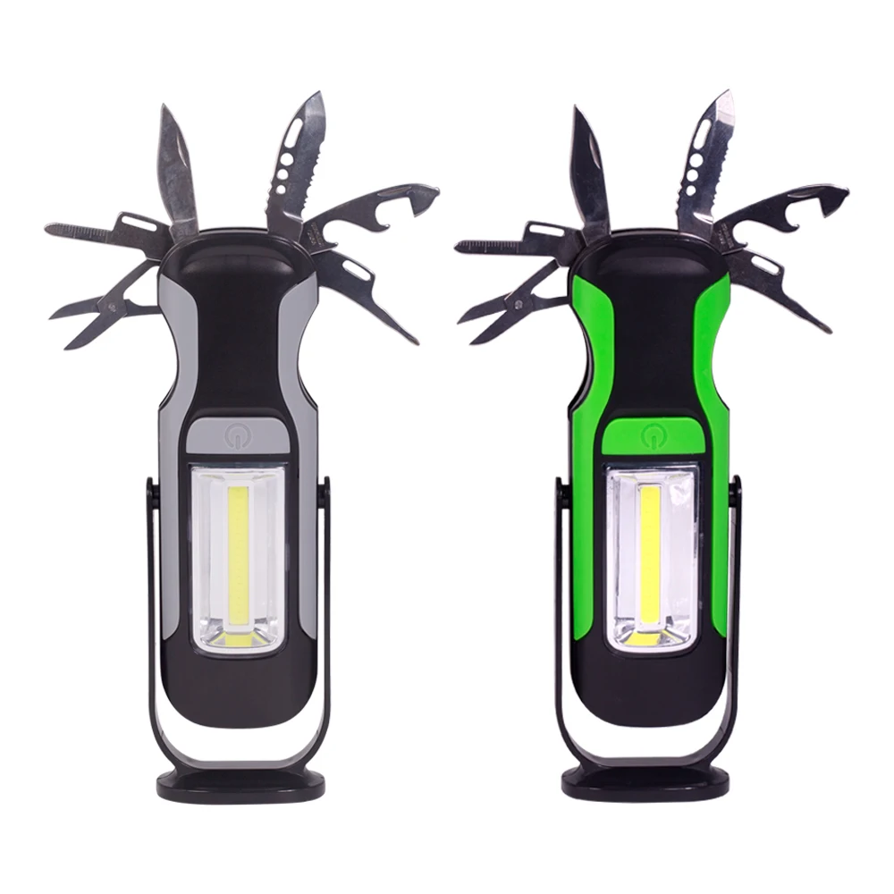 3*AAA Battery Multi Tools Led Car Repair Lamp Emergency COB Work Light Flashlight With Magnet