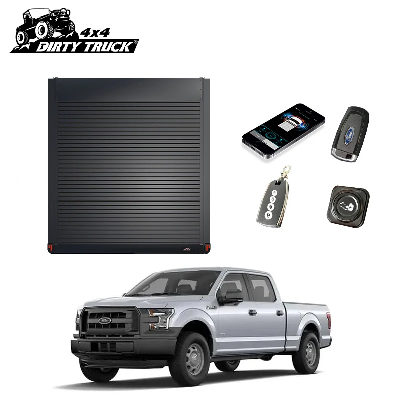 DirtyTruck 4x4 Жесткая Крышка для бочонка Ford F150 алюминиевая крышка ролика затвора электрическая 2018