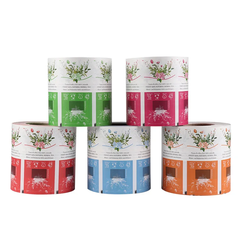 Custom Logo Fancy Tea Envelope Aluminum Foil Coffee Tea Sachet Packing Film Roll