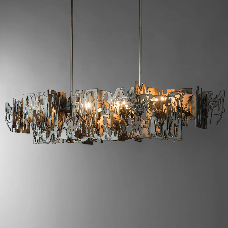 Simig lighting contemporary unique design metal chandelier post modern lamp ceiling pendant light for dining room