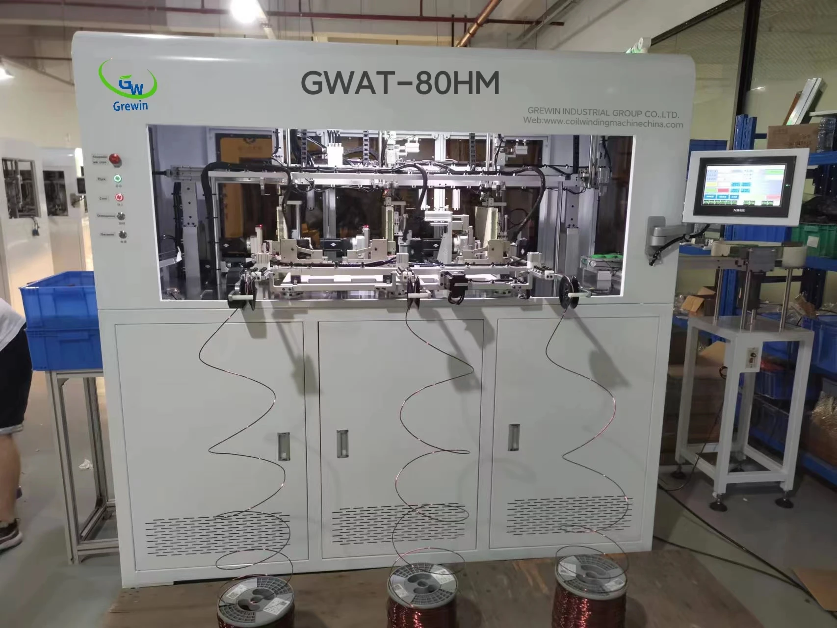 GWAT-80HM Full Automatic digital CNC Hook Winding Machine toroidal coil winder for high power transformer