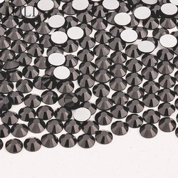 Ss6 8 10 12 16 20 30 Round Acrylic Gem Non Hotfix Nail Crystal Stone Glass Flatback Rhinestone For Crafts