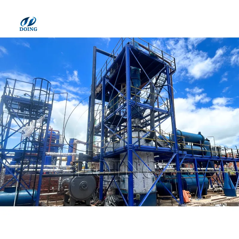 1-15tpd Convert heavy Oil Mazutoil to diesel purification machine bunker furnace oil to diesel distillation machine