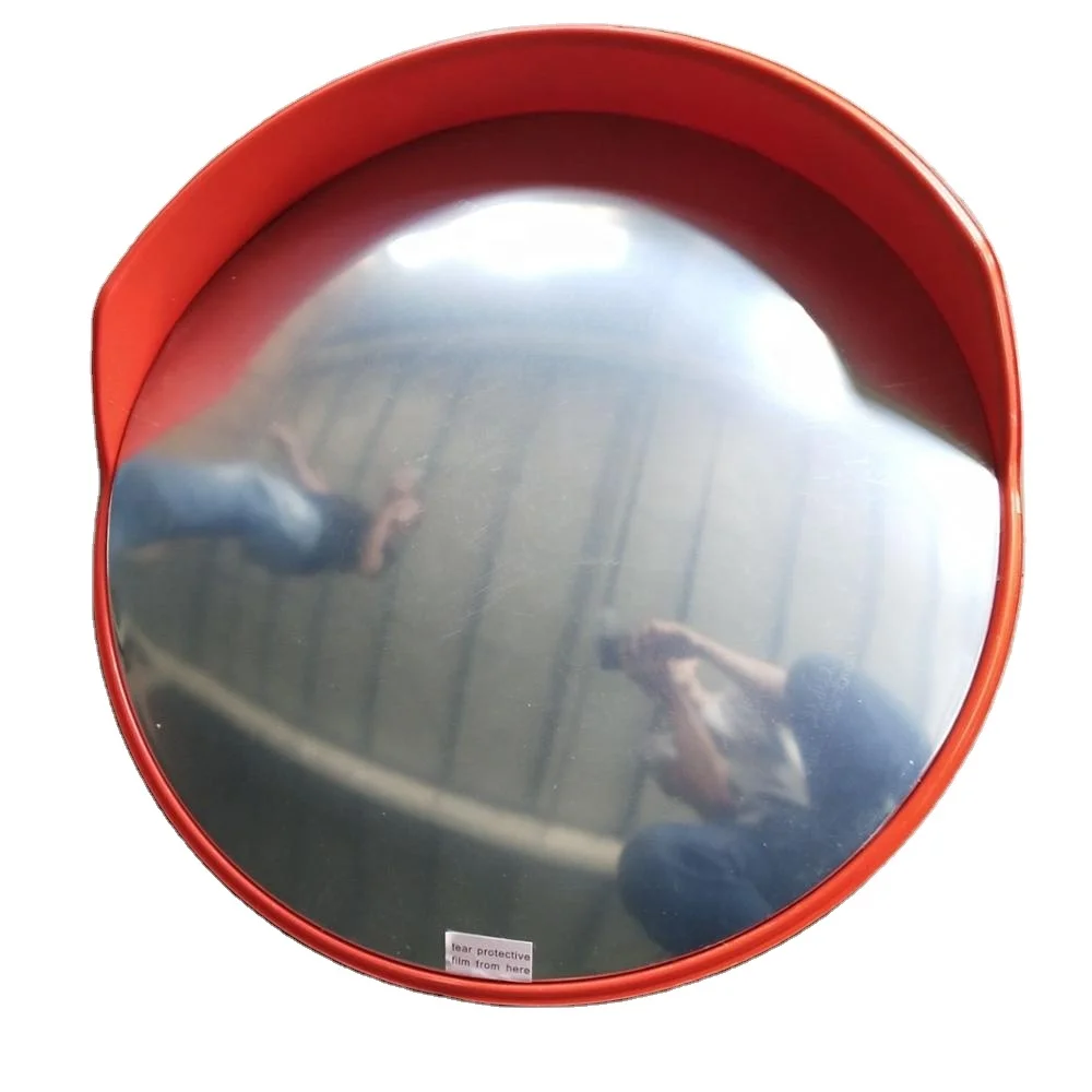 Convex Traffic Mirror for Driveway, Warehouse and Garage Safety or Store and Office Security, with Adjustable Wall Fixing
