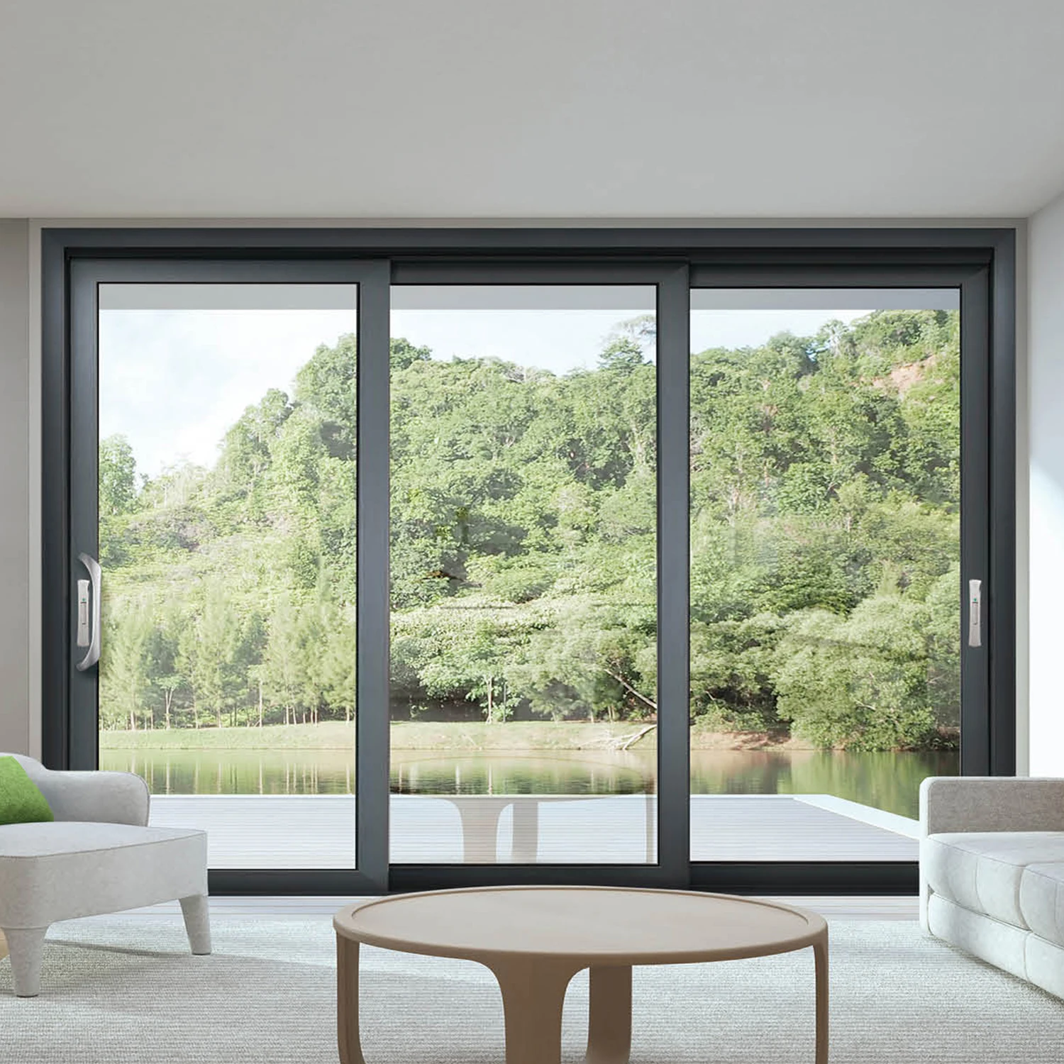 Windproof Interior Door Aluminum Aluminium Double Glazed Lowes Sliding Glass Patio Doors Price For Home