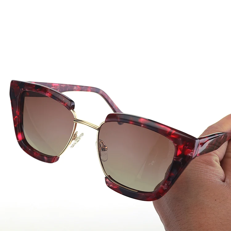 bio acetate sheet high quality unique eyeglass frame black fashion metal acetate optical frame