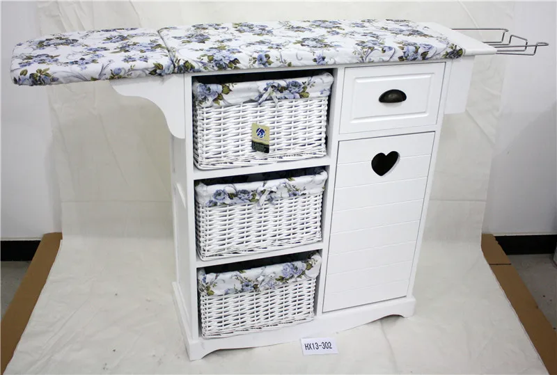 Home Furniture Ironing Table  Foldable Ironing Board with Cabinet