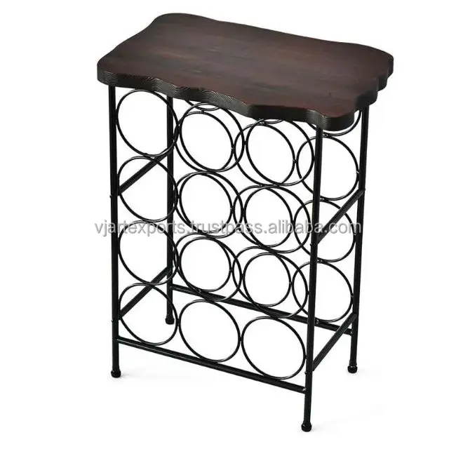Decorative High Quality Material By Best Manufacturer Modern Quality Top Price Metal Wine Bottle Holder For 12 Bottle