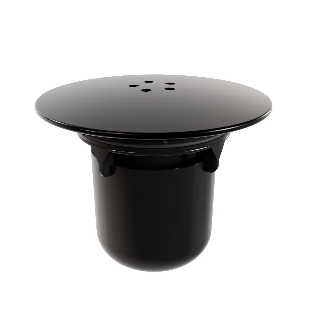 Hot Sale 90mm 115mm Replacement Hole Matte Black Plastic Shower Tray Drain Trap Cover