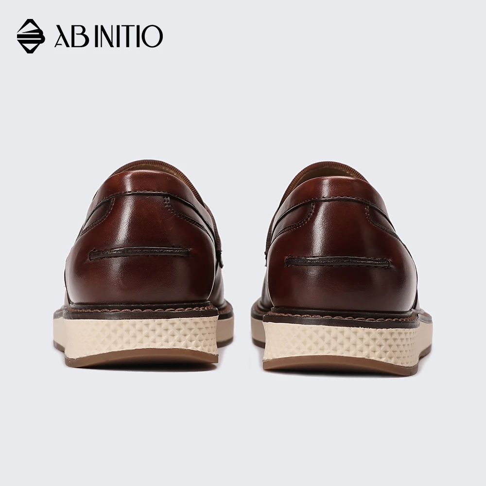  High Quality Luxury Mens Casual Slip On Leather Penny Loafers